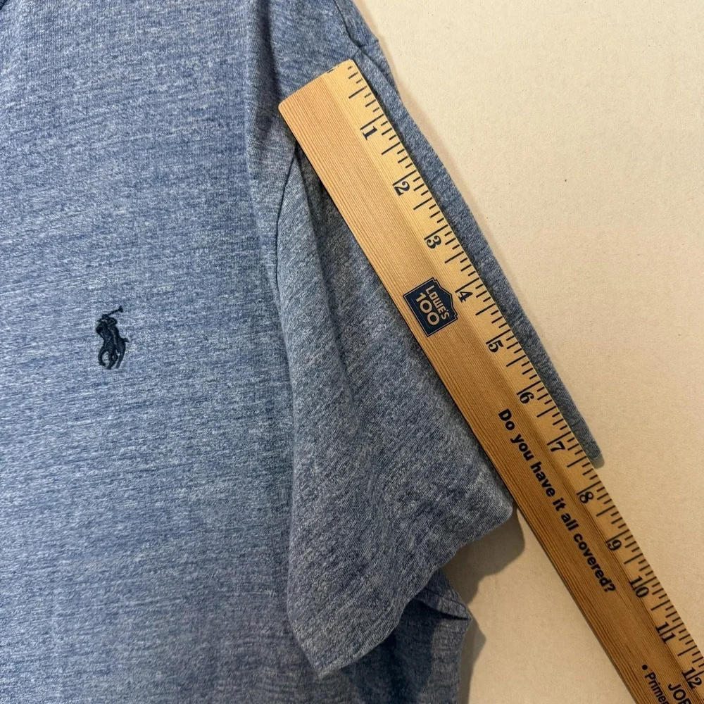 Polo Ralph Lauren Shirt Mens Large Blue Heather Short Sleeve Crewneck Tee Cotton